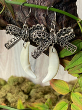 Load image into Gallery viewer, Coyote Canine Bow Earrings