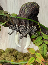 Load image into Gallery viewer, Coyote Canine Bow Earrings