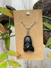 Load image into Gallery viewer, Obsidian Bat Necklace
