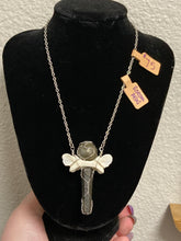 Load image into Gallery viewer, Raccoon Atlas Pyrite Necklace
