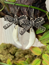 Load image into Gallery viewer, Coyote Canine Bow Earrings
