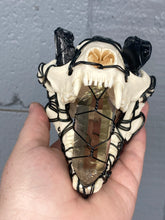 Load image into Gallery viewer, Wire Wrapped Raccoon Skull
