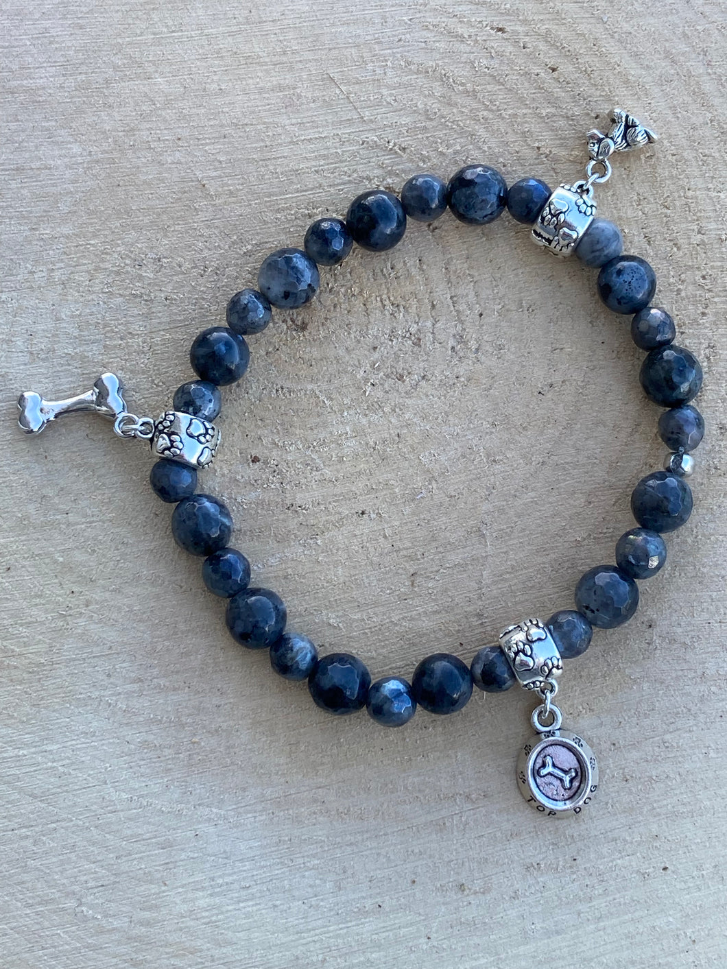 Dog Charm Stretch Bracelet