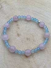 Load image into Gallery viewer, COTTON CANDY DREAMZ ~ Rose Quartz, Aquamarine
