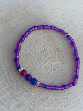 Load image into Gallery viewer, Bi Pride Stretch Bracelet
