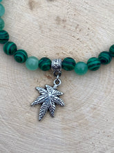 Load image into Gallery viewer, MARY JANE ~ Malachite and Green Jade Stretch Bracelet
