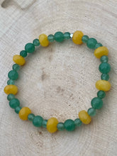 Load image into Gallery viewer, LUCKY GOLD ~ Green Aventurine, Yellow Jade
