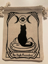 Load image into Gallery viewer, Cat Tarot Card Canvas bags 5x7”
