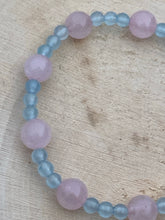 Load image into Gallery viewer, COTTON CANDY DREAMZ ~ Rose Quartz, Aquamarine
