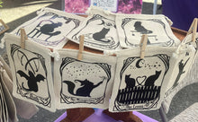 Load image into Gallery viewer, Cat Tarot Card Canvas bags 5x7”
