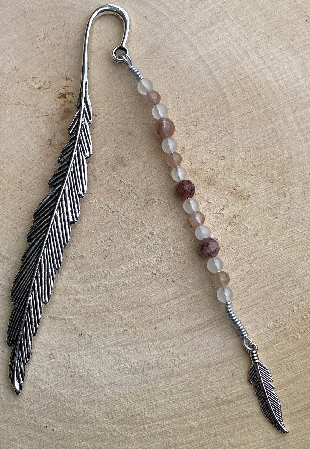 Strawberry Feather Bookmark