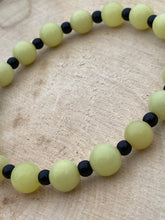 Load image into Gallery viewer, BEE HAPPY ~ Yellow Jade, Black Onyx
