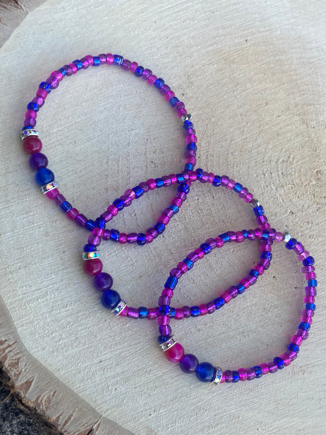 Bi Pride Stretch Bracelet