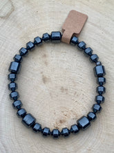 Load image into Gallery viewer, HEMATITE POWER ~ Hematite stretch bracelet
