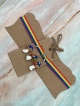 Load image into Gallery viewer, Rainbow Mushroom Choker and Earring set
