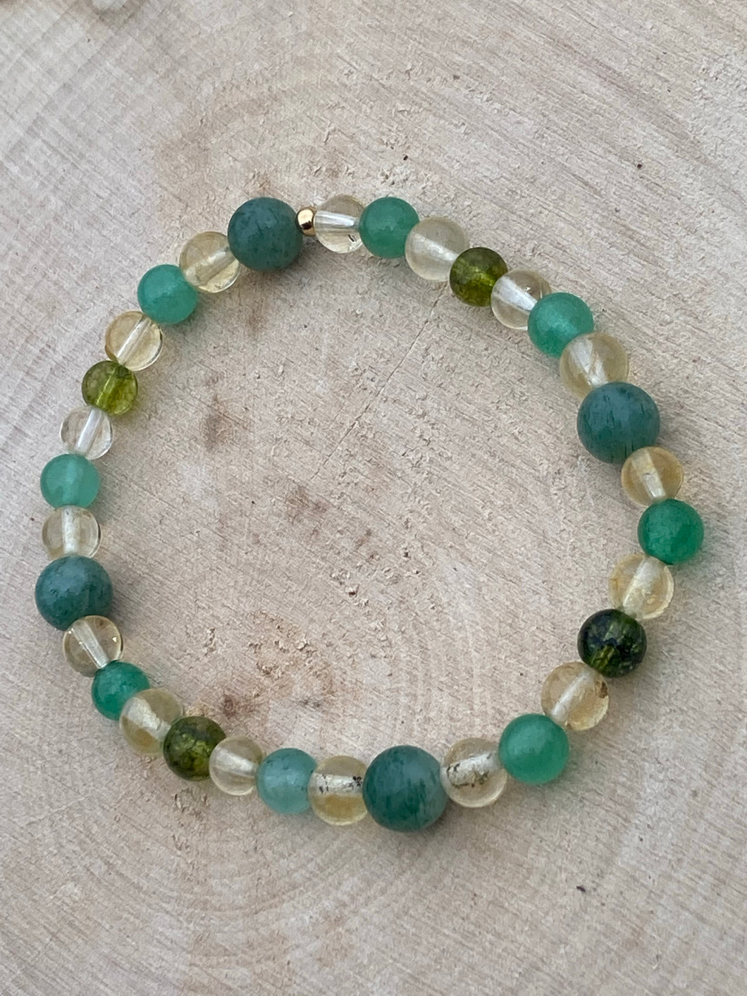 LEMON LIME SODA ~ Green Aventurine, Yellow Quartz