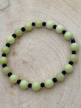 Load image into Gallery viewer, BEE HAPPY ~ Yellow Jade, Black Onyx
