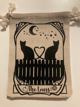 Load image into Gallery viewer, Cat Tarot Card Canvas bags 5x7”
